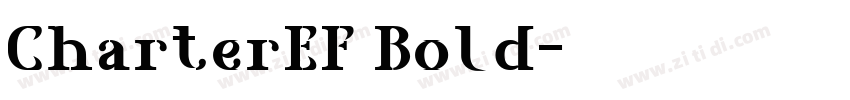 CharterEF Bold字体转换